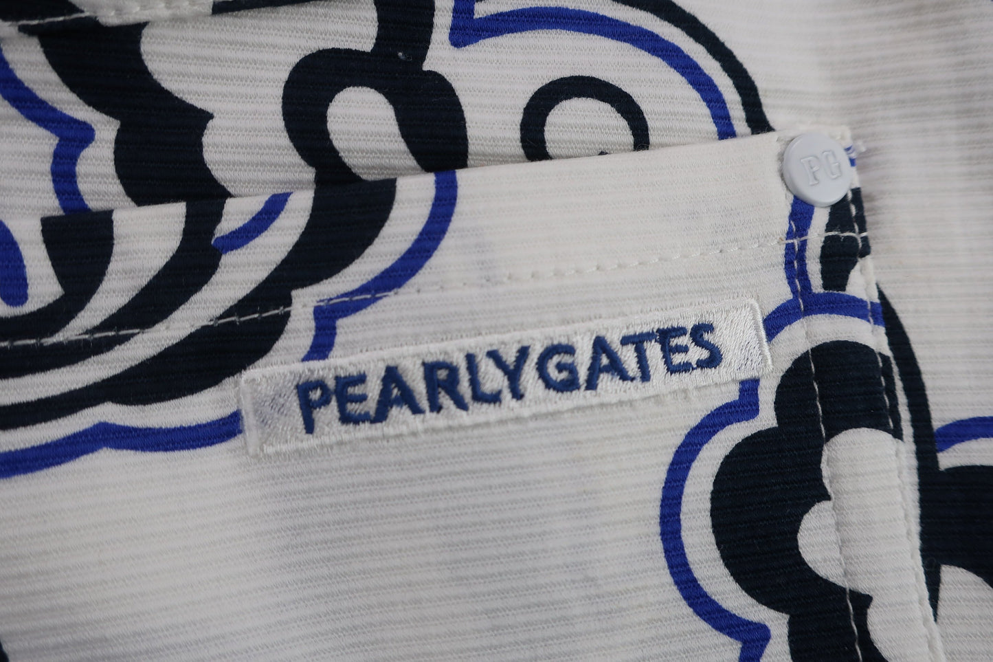 PEARLY GATES(パーリーゲイツ) スカート 白ネイビー総柄 レディース 1 B