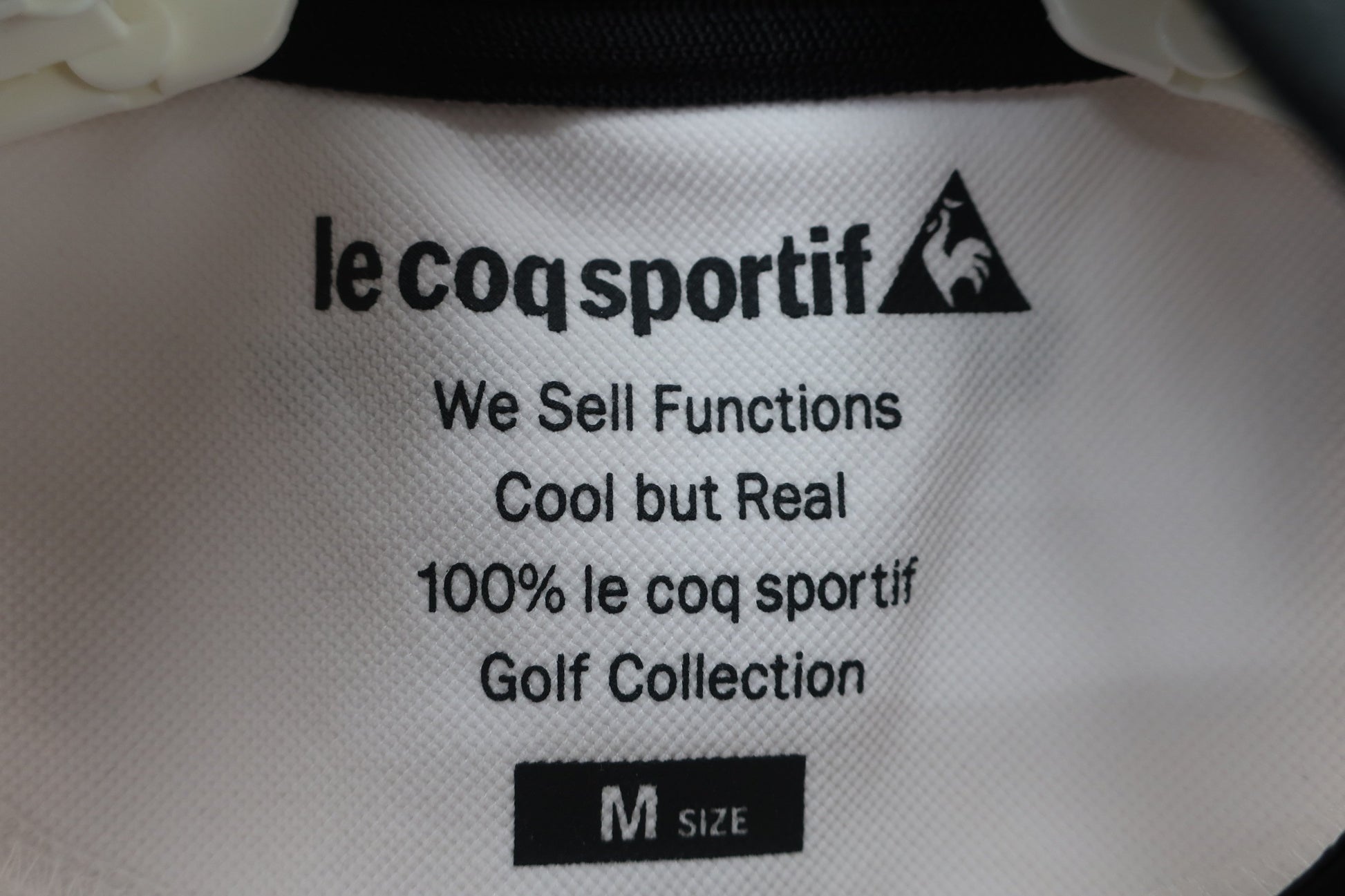 le coq sportif(ルコックスポルティフ) 長袖ハーフジップシャツ 白黒 レディース M A