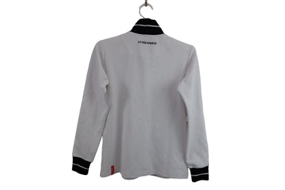 le coq sportif(ルコックスポルティフ) 長袖ハーフジップシャツ 白黒 レディース M A