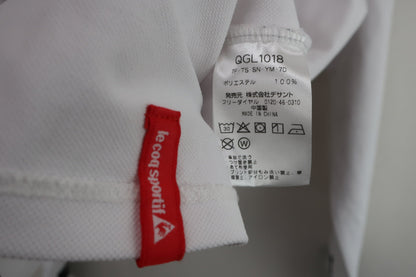 le coq sportif(ルコックスポルティフ) 長袖ハーフジップシャツ 白黒 レディース M A