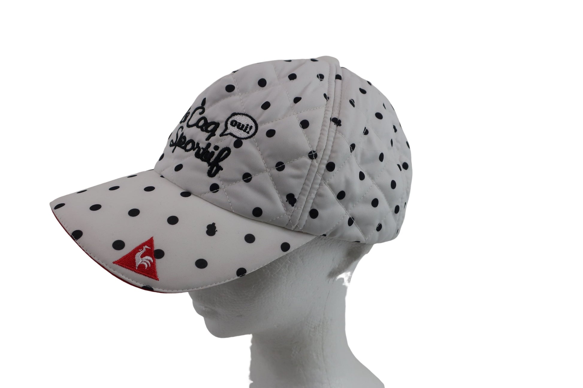 le coq sportif(ルコックスポルティフ) キャップ 白黒ドット柄 レディース フリーサイズ A