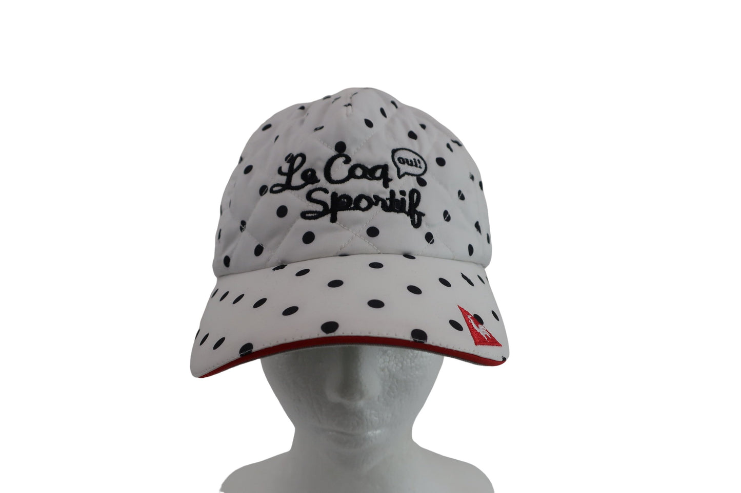 le coq sportif(ルコックスポルティフ) キャップ 白黒ドット柄 レディース フリーサイズ A