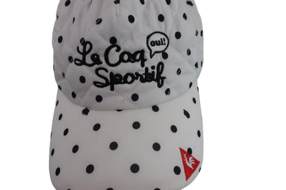 le coq sportif(ルコックスポルティフ) キャップ 白黒ドット柄 レディース フリーサイズ A