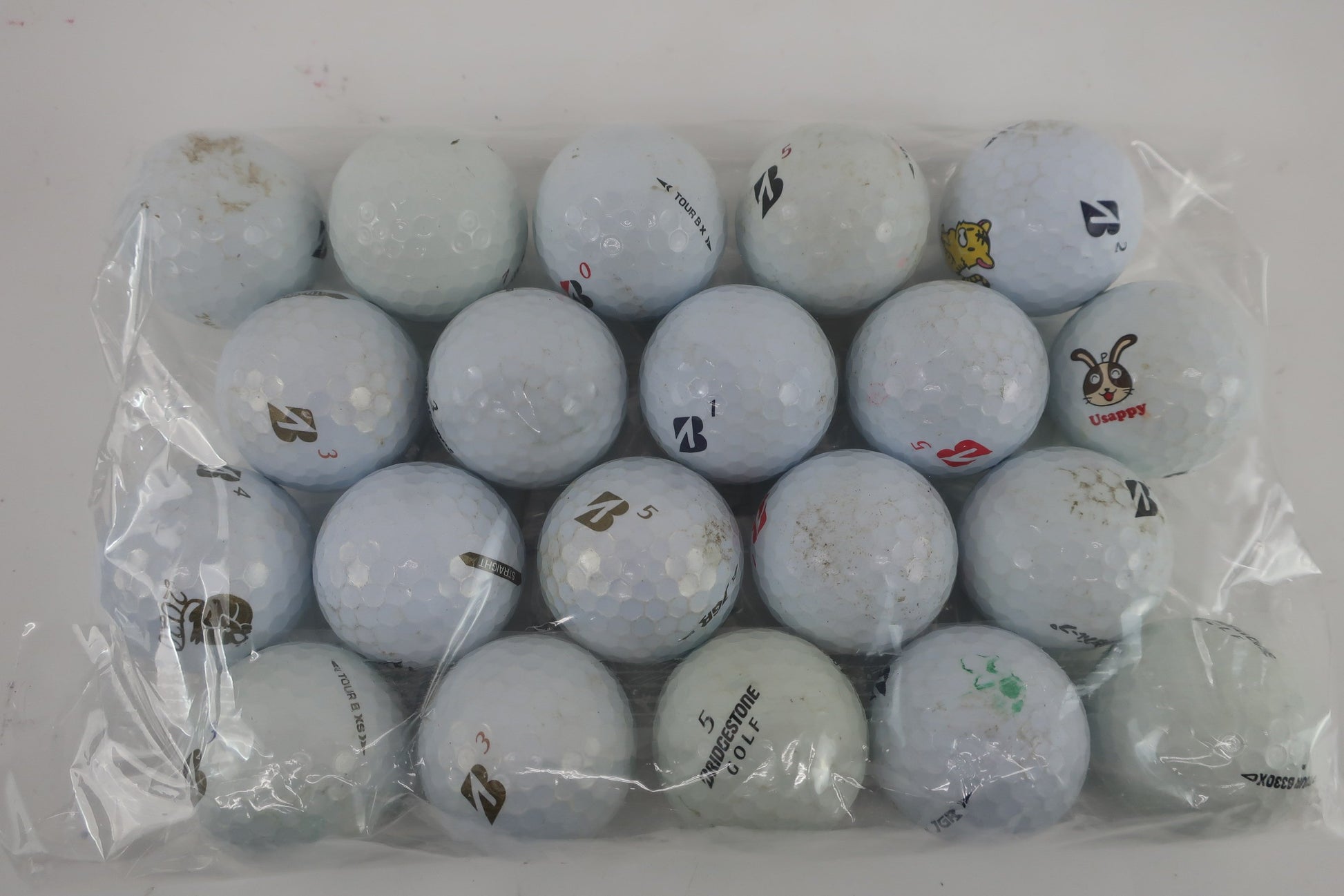 BRIDGESTONE GOLF(ブリヂストンゴルフ) ロストボール 白 20個 B