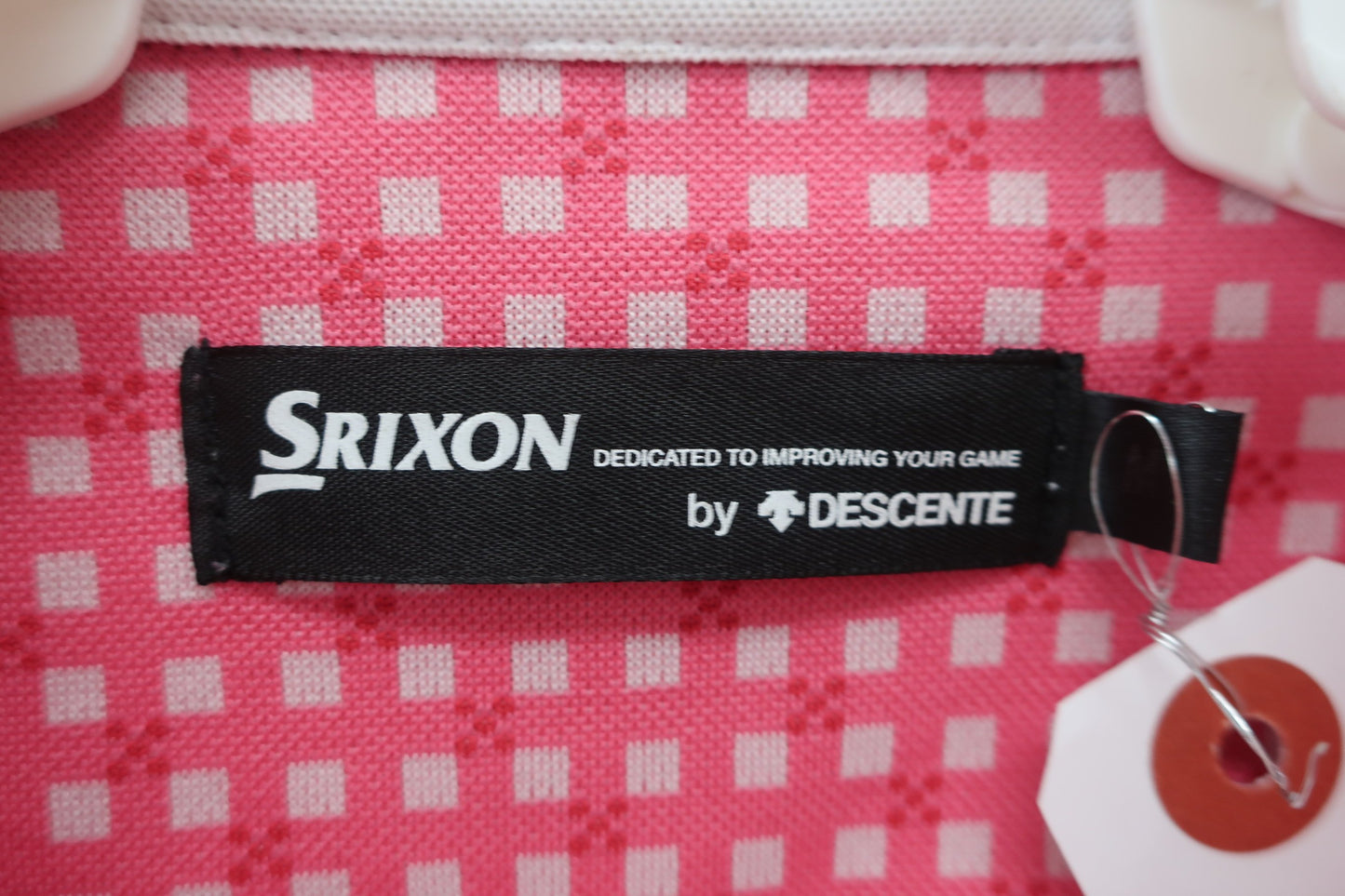 SRIXON(スリクソン) ポロシャツ ピンクチェック メンズ M A