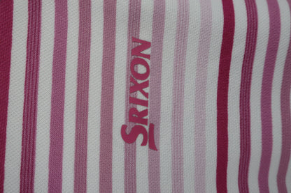SRIXON(スリクソン) ポロシャツ 白紫系ボーダー メンズ M A