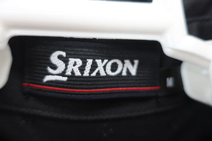 SRIXON(スリクソン) ポロシャツ 黒白水色総柄 メンズ M A