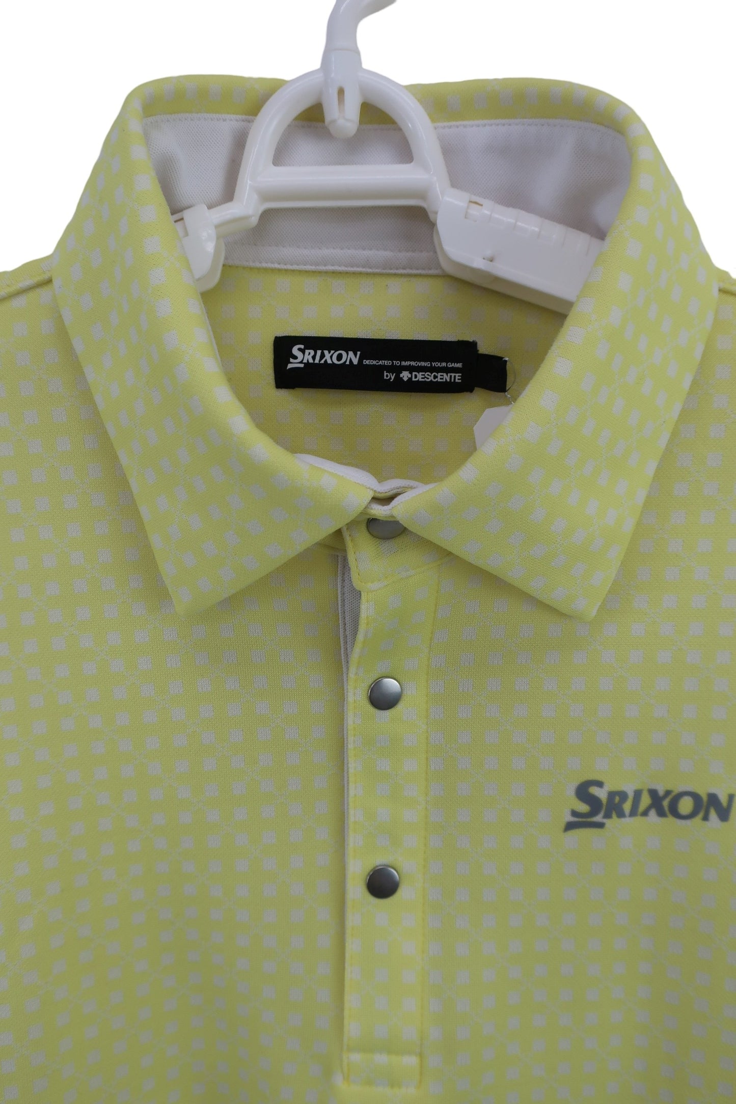 SRIXON(スリクソン) ポロシャツ 黄色チェック メンズ M A