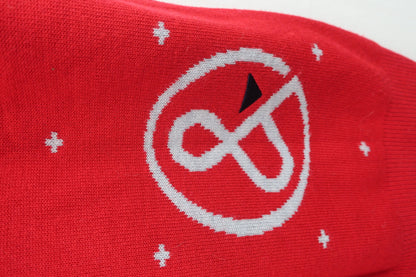 and per se(アンパスィ) ニットベスト 赤 レディース L A