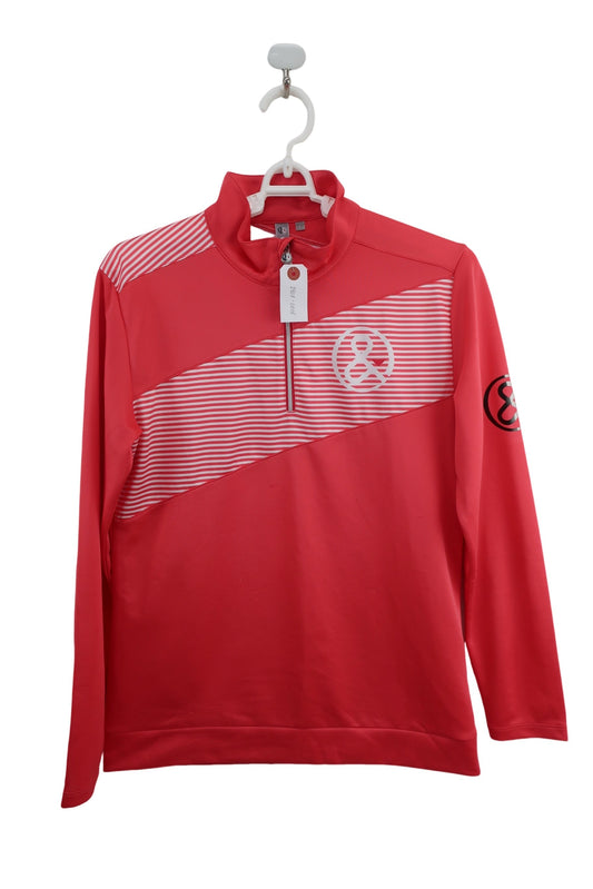 and per se(アンパスィ) 長袖ハーフジップシャツ ピンク系 レディース L B