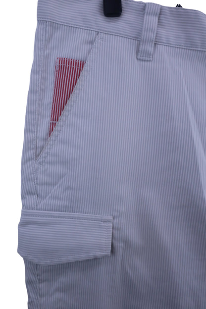 Kappa(カッパ) パンツ 白グレーストライプ メンズ 85 B