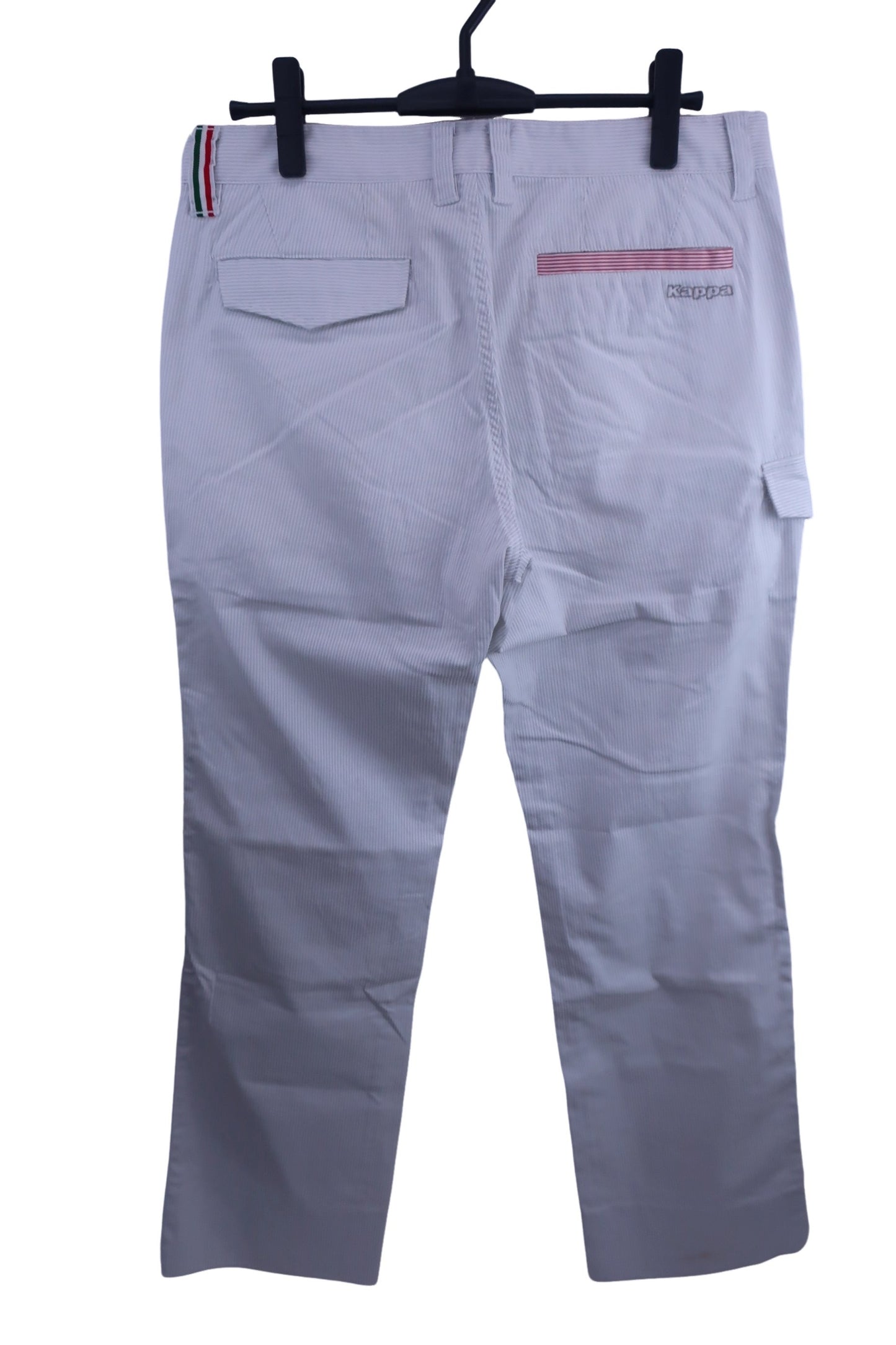 Kappa(カッパ) パンツ 白グレーストライプ メンズ 85 B