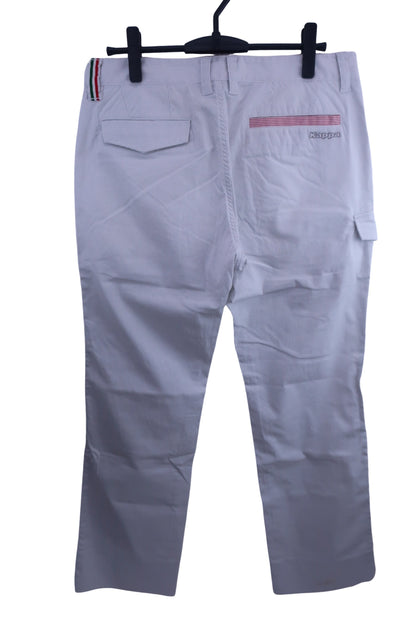 Kappa(カッパ) パンツ 白グレーストライプ メンズ 85 B