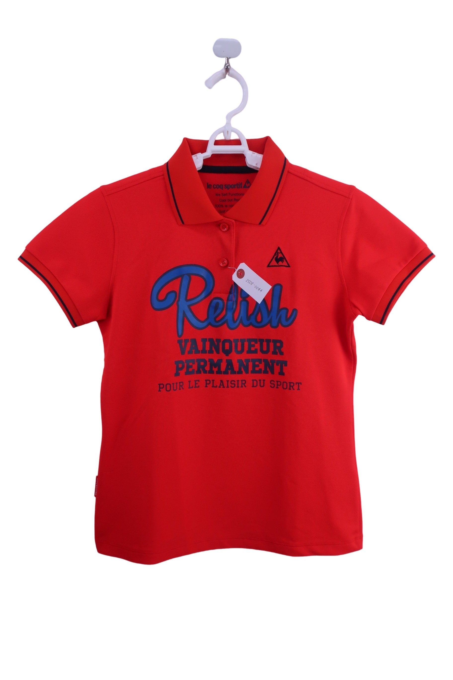 le coq sportif(ルコックスポルティフ) ポロシャツ 赤 レディース M A