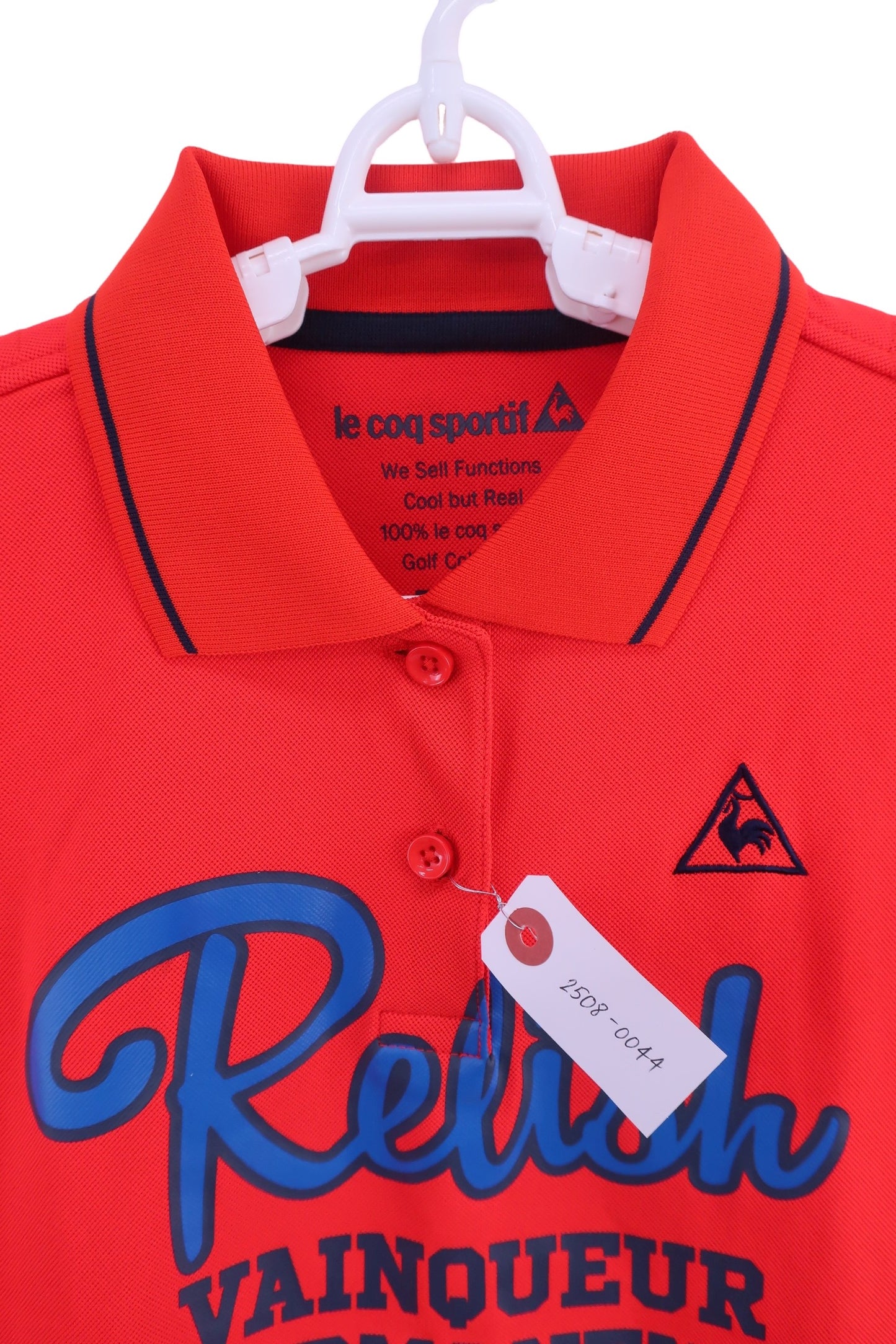 le coq sportif(ルコックスポルティフ) ポロシャツ 赤 レディース M A