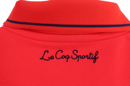 le coq sportif(ルコックスポルティフ) ポロシャツ 赤 レディース M A