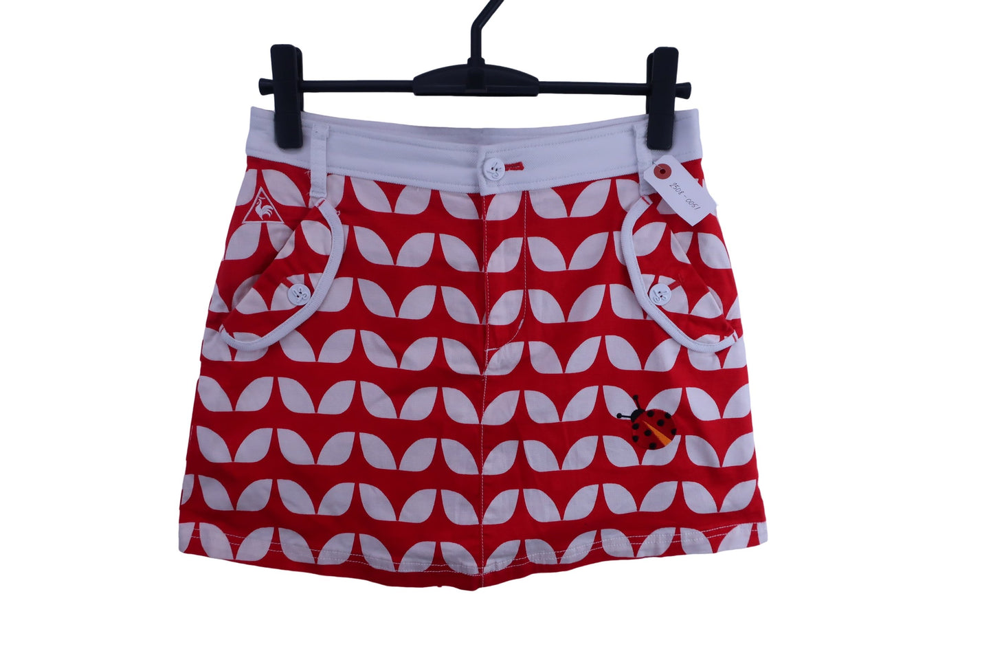 le coq sportif(ルコックスポルティフ) スカート 赤白総柄 レディース 9 A