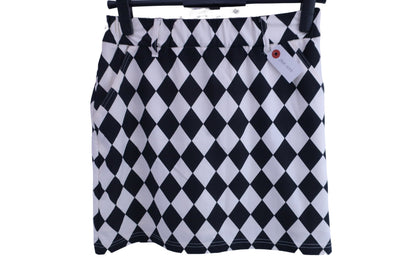 BERA Jr. GOLF(ベラジュニアゴルフ) スカート 白黒アーガイル柄 レディース M A