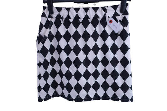 BERA Jr. GOLF(ベラジュニアゴルフ) スカート 白黒アーガイル柄 レディース M A