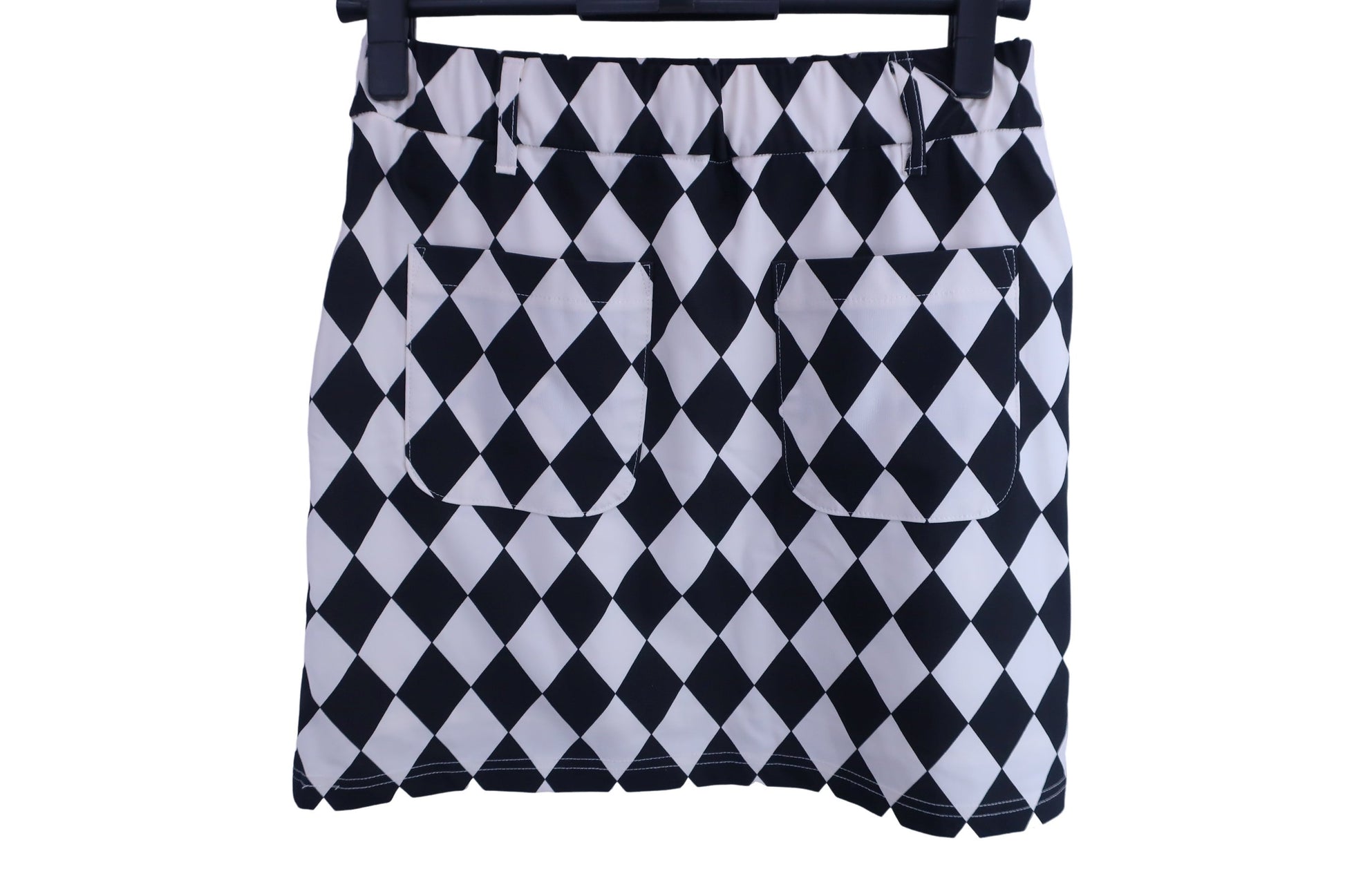 BERA Jr. GOLF(ベラジュニアゴルフ) スカート 白黒アーガイル柄 レディース M A