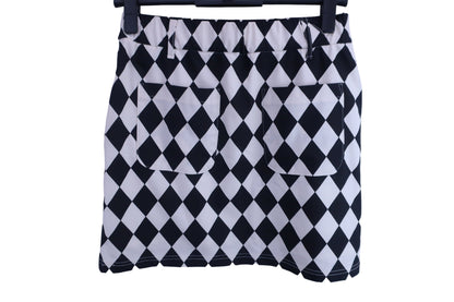 BERA Jr. GOLF(ベラジュニアゴルフ) スカート 白黒アーガイル柄 レディース M A