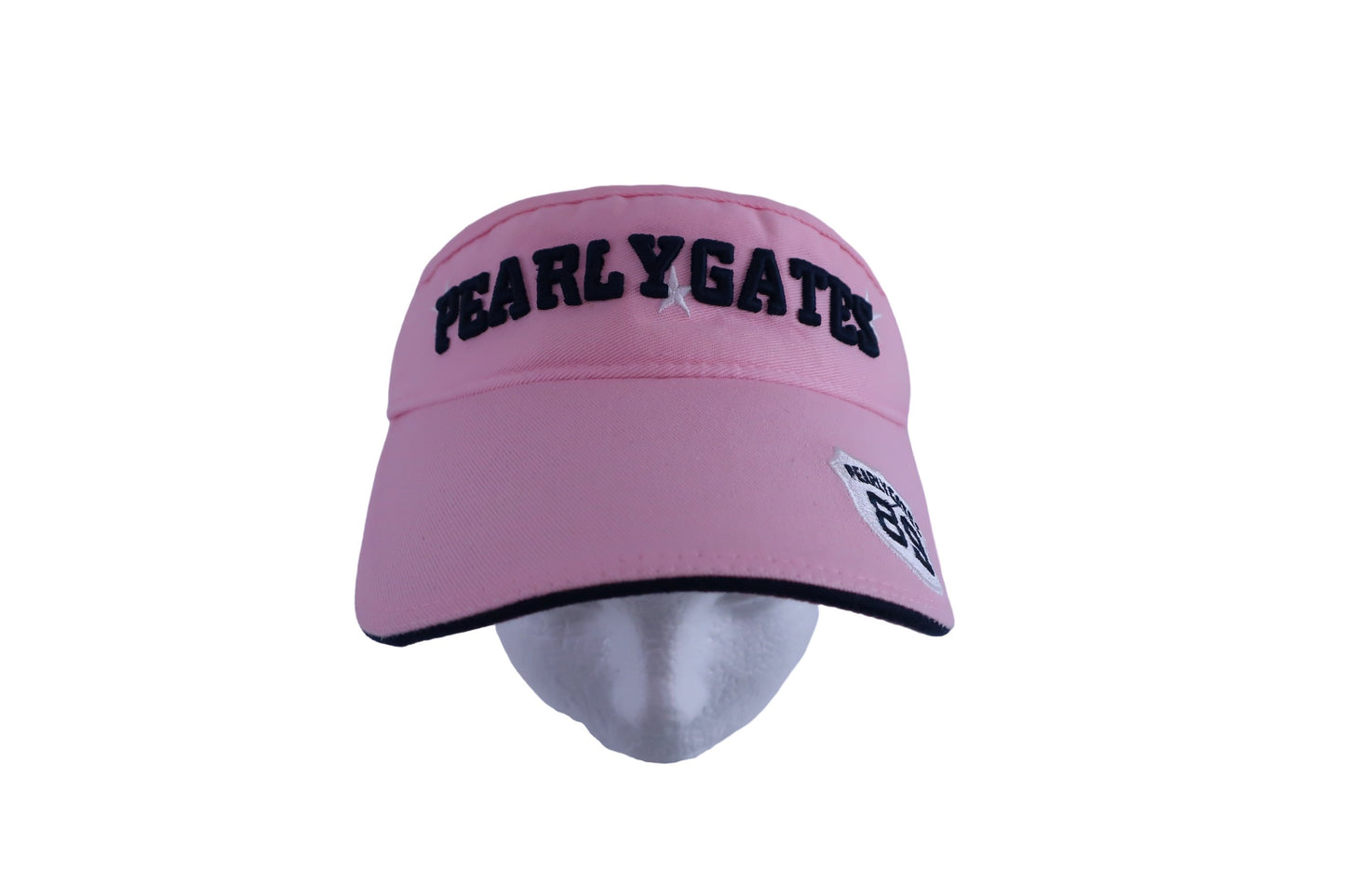 PEARLY GATES(パーリーゲイツ) サンバイザー ピンク レディース S B
