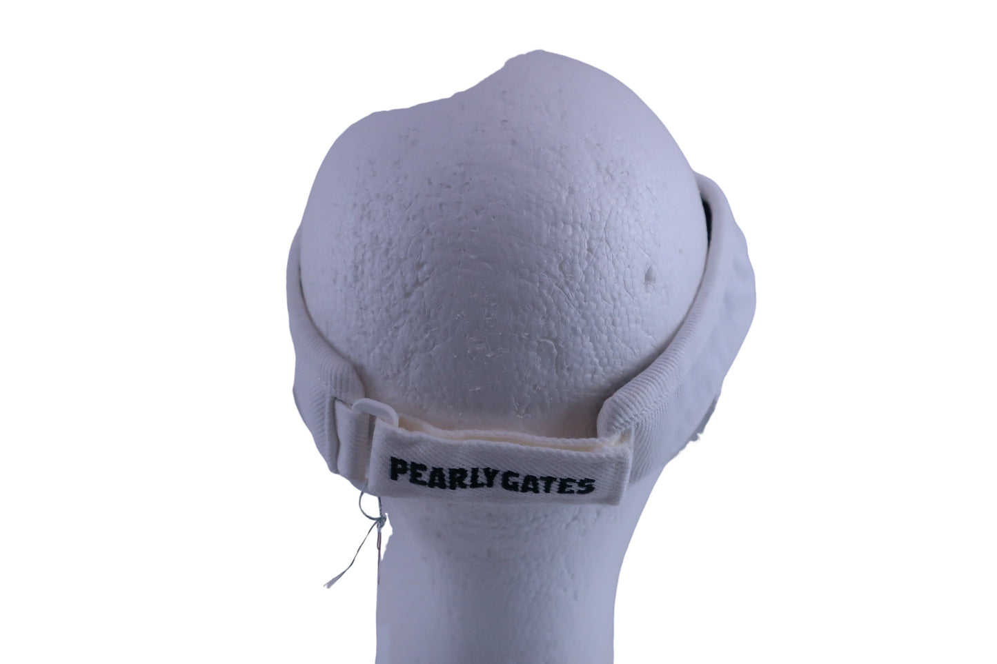 PEARLY GATES(パーリーゲイツ) サンバイザー 白赤ステッチ レディース M B