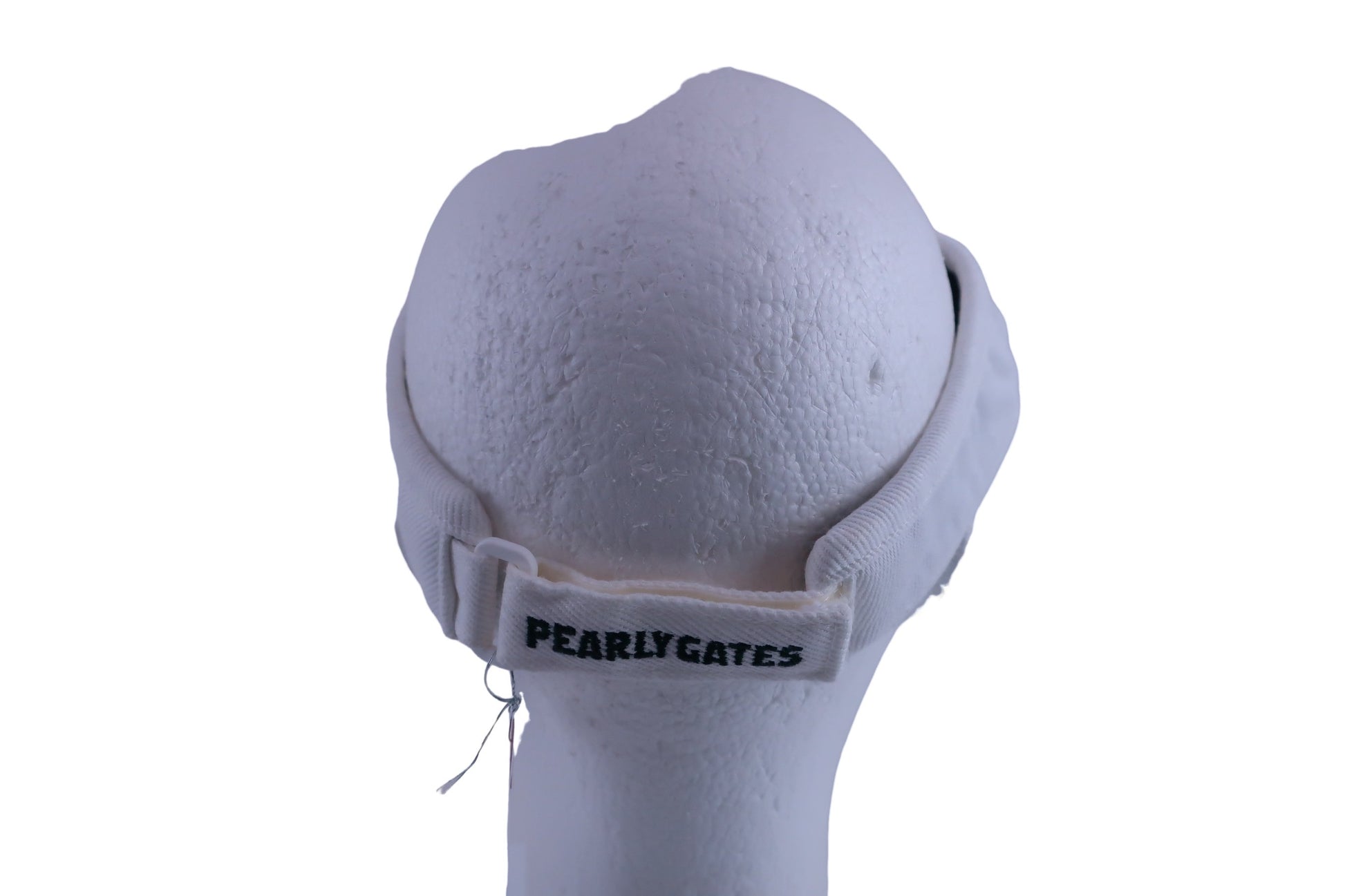 PEARLY GATES(パーリーゲイツ) サンバイザー 白赤ステッチ レディース M B