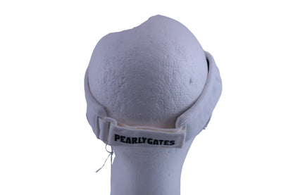 PEARLY GATES(パーリーゲイツ) サンバイザー 白赤ステッチ レディース M B