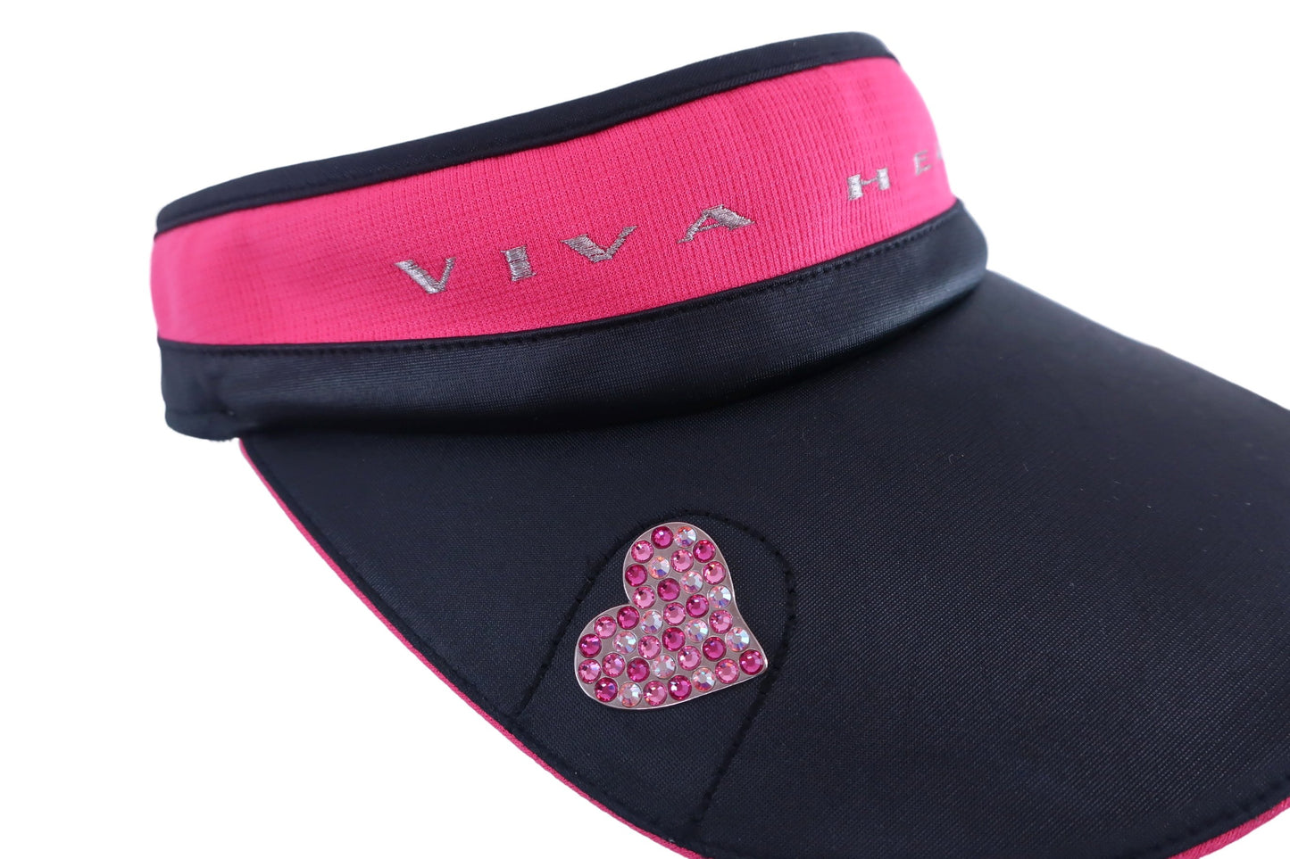 VIVA HEART(ビバハート) サンバイザー 黒ピンク レディース フリーサイズ B