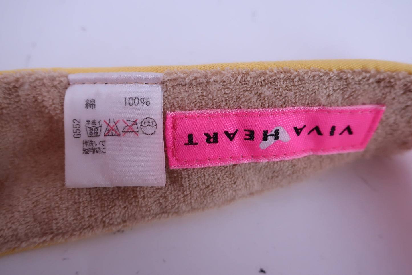VIVA HEART(ビバハート) サンバイザー 黄色 レディース フリーサイズ A