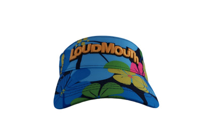 LOUDMOUTH(ラウドマウス) サンバイザー 青系総柄 レディース フリーサイズ N