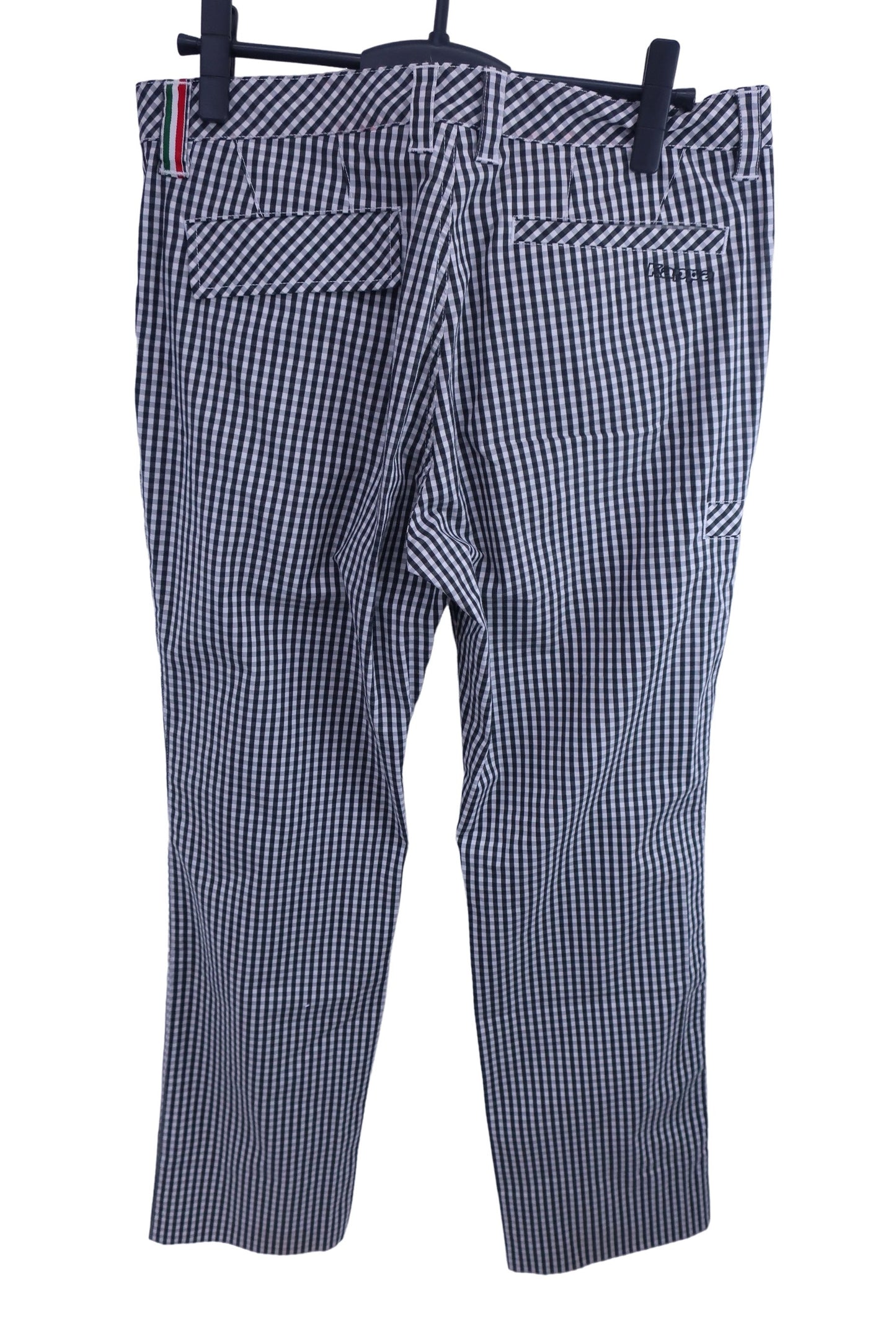 Kappa(カッパ) パンツ 白黒チェック メンズ 85 B