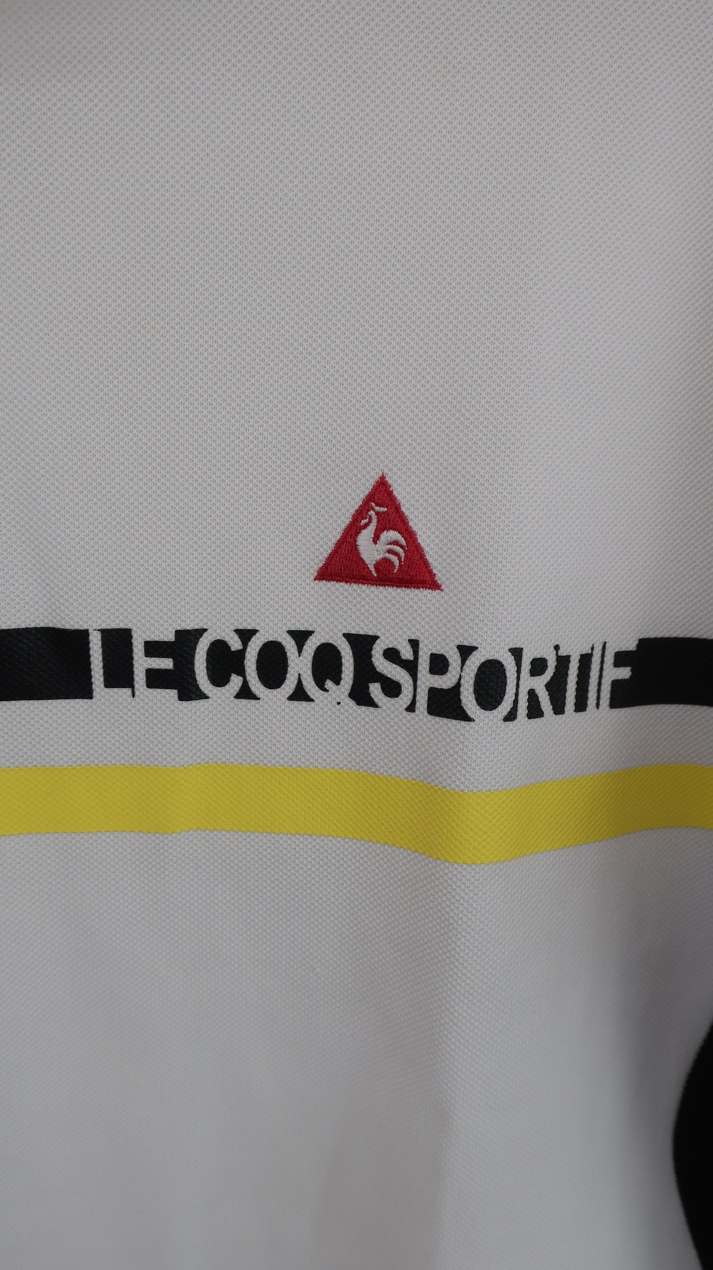 le coq sportif(ルコックスポルティフ) 半袖モックネックシャツ 白 メンズ M A