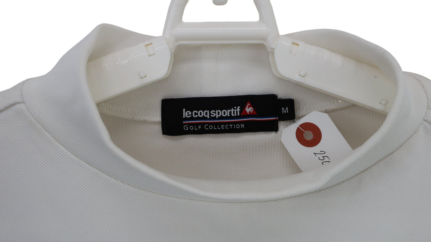 le coq sportif(ルコックスポルティフ) 半袖モックネックシャツ 白 メンズ M A