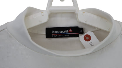 le coq sportif(ルコックスポルティフ) 半袖モックネックシャツ 白 メンズ M A