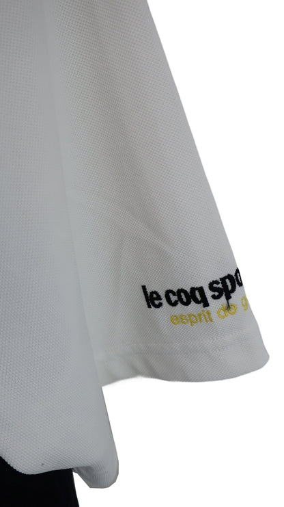 le coq sportif(ルコックスポルティフ) 半袖モックネックシャツ 白 メンズ M A