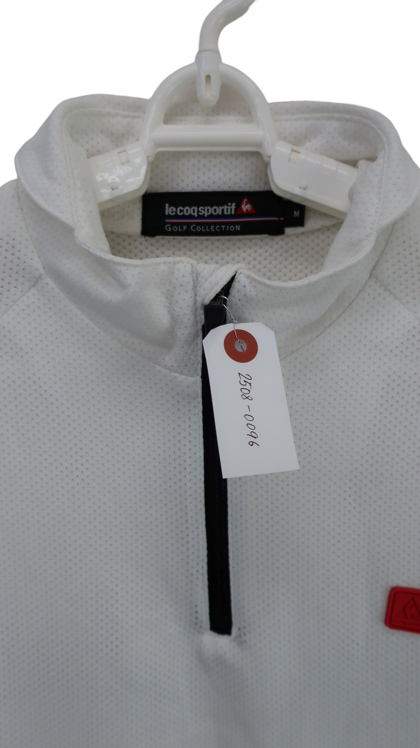 le coq sportif(ルコックスポルティフ) 半袖ハーフジップシャツ 白 メンズ M A