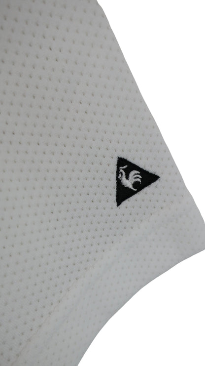 le coq sportif(ルコックスポルティフ) 半袖ハーフジップシャツ 白 メンズ M A