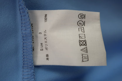 CPG GOLF(シーピージーゴルフ) 半袖ハーフジップシャツ 水色白 メンズ 3 2109-23104 A