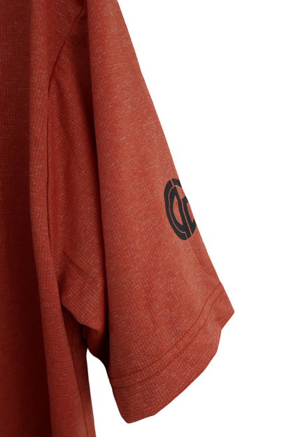 CPG GOLF(シーピージーゴルフ) 半袖ハーフジップシャツ オレンジ系 メンズ 3 2109-22104 A