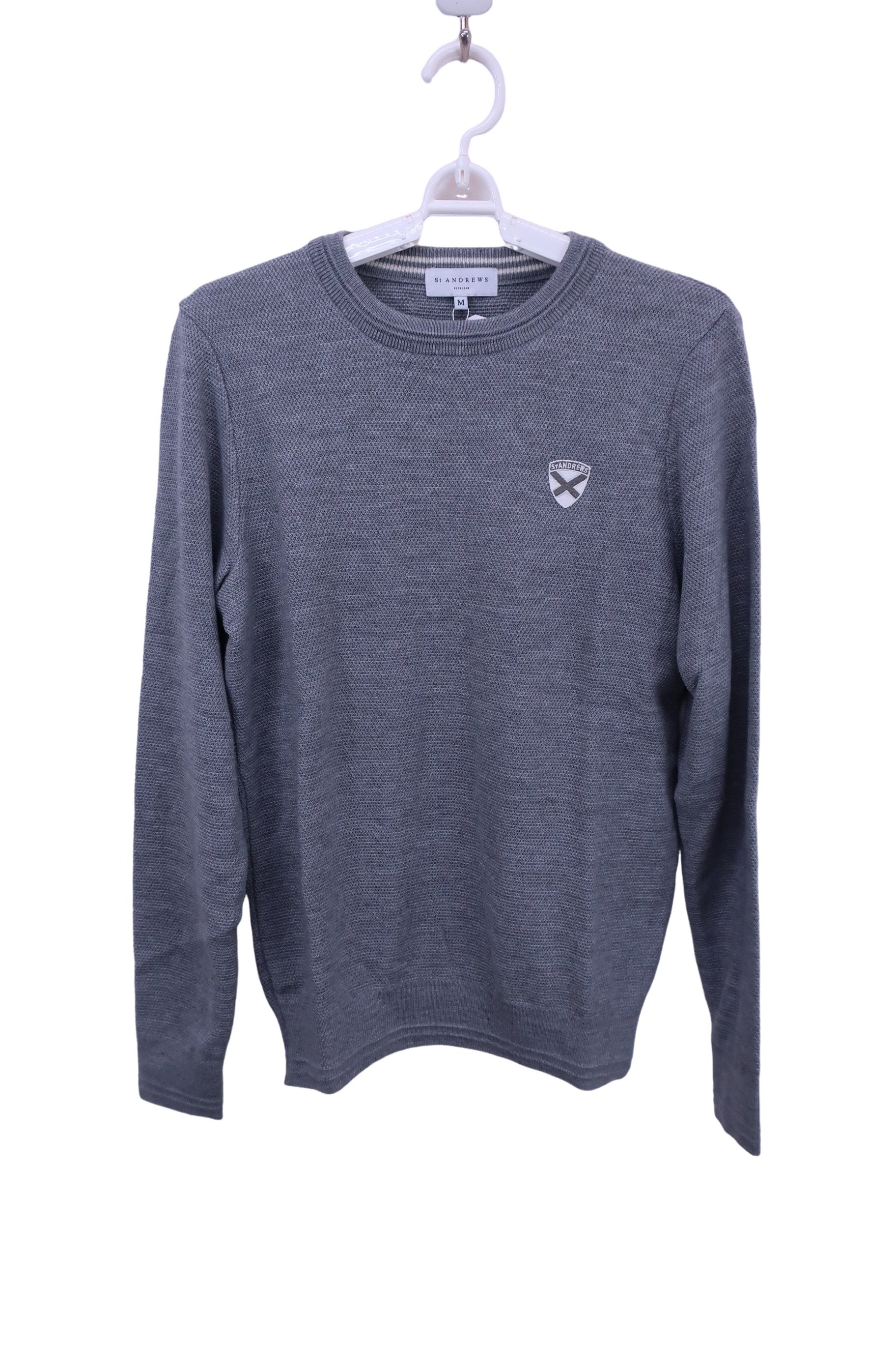 St ANDREWS(セントアンドリュース) ニットモックネックシャツ グレー レディース M 043-7270001 N