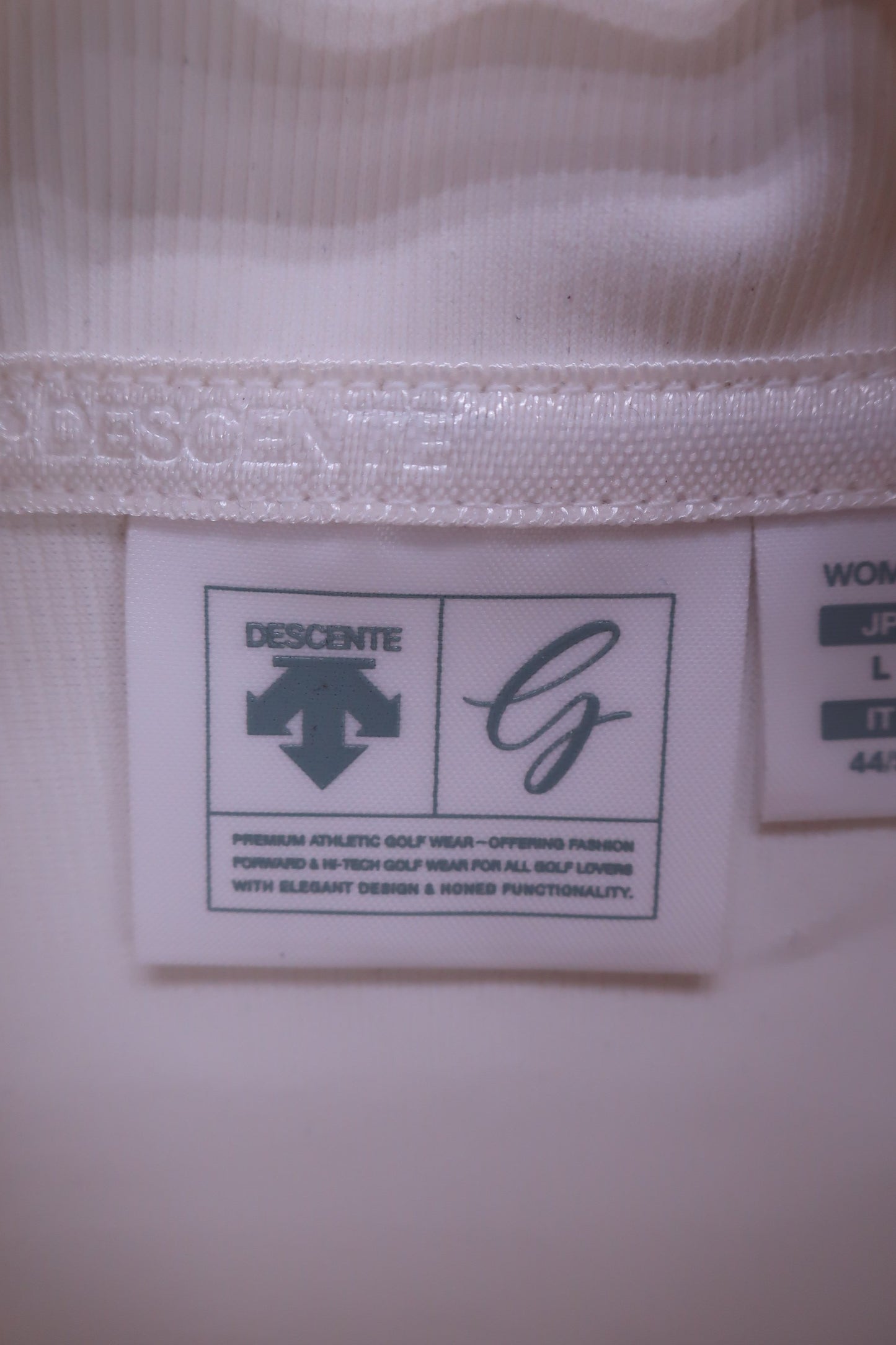 DESCENTE(デサント) ハーフジップシャツ 白 レディース L DGWJA16 N