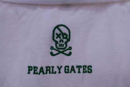 PEARLY GATES(パーリーゲイツ) ノースリーブポロシャツ 白 レディース 1 055-0160544 A