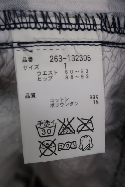 Jack Bunny(ジャックバニー) ハーフパンツ 白ネイビー レディース 1 263-132305 B