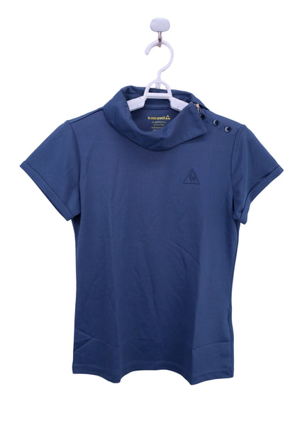 le coq sportif(ルコックスポルティフ) ポロシャツ 青 レディース L N