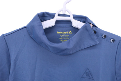 le coq sportif(ルコックスポルティフ) ポロシャツ 青 レディース L N
