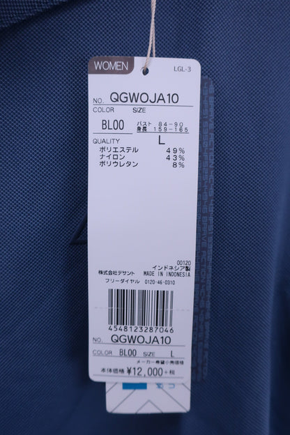 le coq sportif(ルコックスポルティフ) ポロシャツ 青 レディース L N