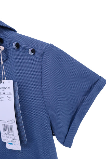 le coq sportif(ルコックスポルティフ) ポロシャツ 青 レディース L N