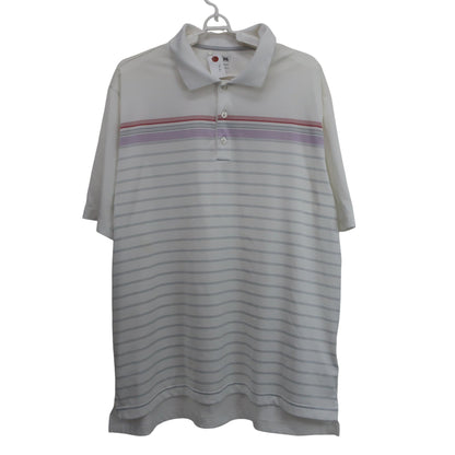 adidas(アディダス) ポロシャツ 白 メンズ XL B